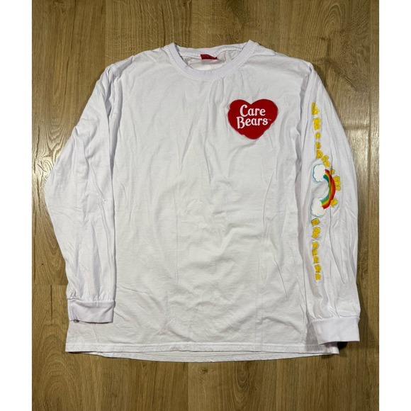 Care Bears Tops - Care Bears x Cake worthy Women's XL Long Sleeve Shirt - White With Graphics